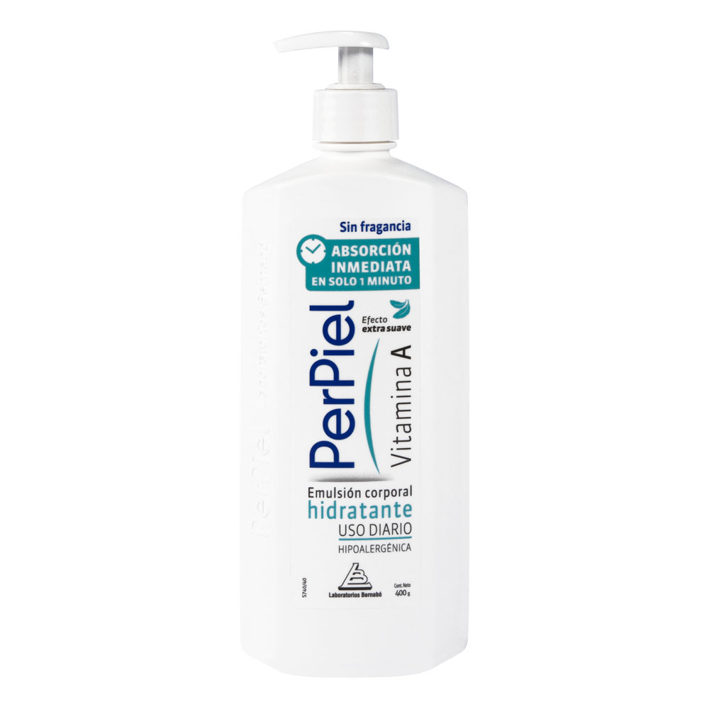 PERPIEL PERPIEL EMULSION CORPORAL CON VITAMINA A  SIN FRAGANCIA X400G