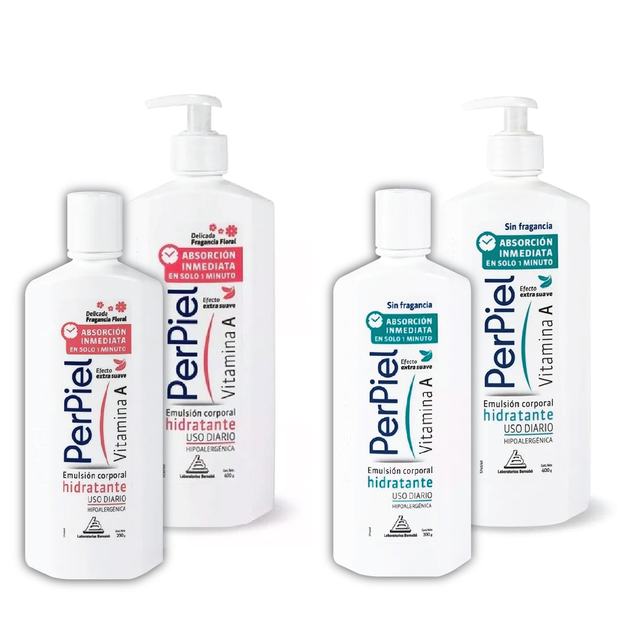 PERPIEL PERPIEL EMULSION CORPORAL CON VITAMINA A  SIN FRAGANCIA X400G